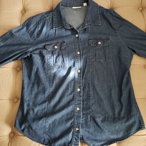NY&Co Denim Button Up Shirt
